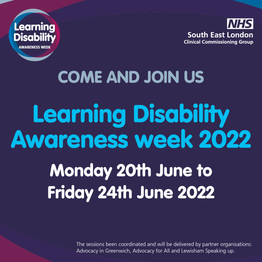 a poster advertising Learning Disability Week 2022